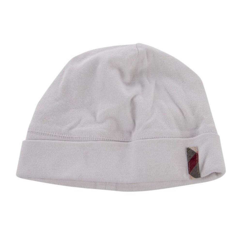 Burberry White Nova Check Hat Cap Beanie Baby Infant EUC
